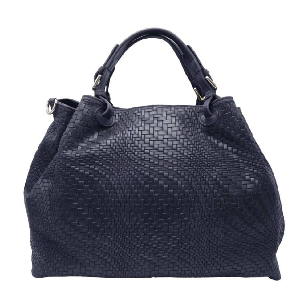Braided Leather Tote/Shoulder Handbag
